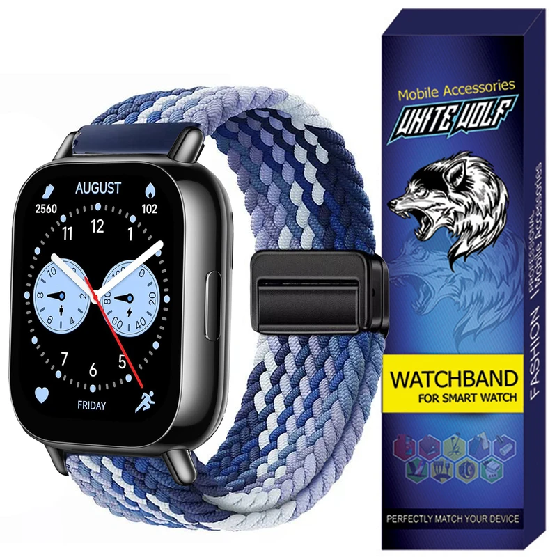 بند وایت ولف مدل BRAIDED مناسب برای ساعت هوشمند شیائومی Redmi Watch 5 Lite 22MM