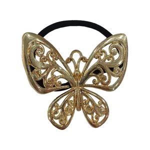 کش مو زنانه مدل فانتزی فلزی طرح پروانه
