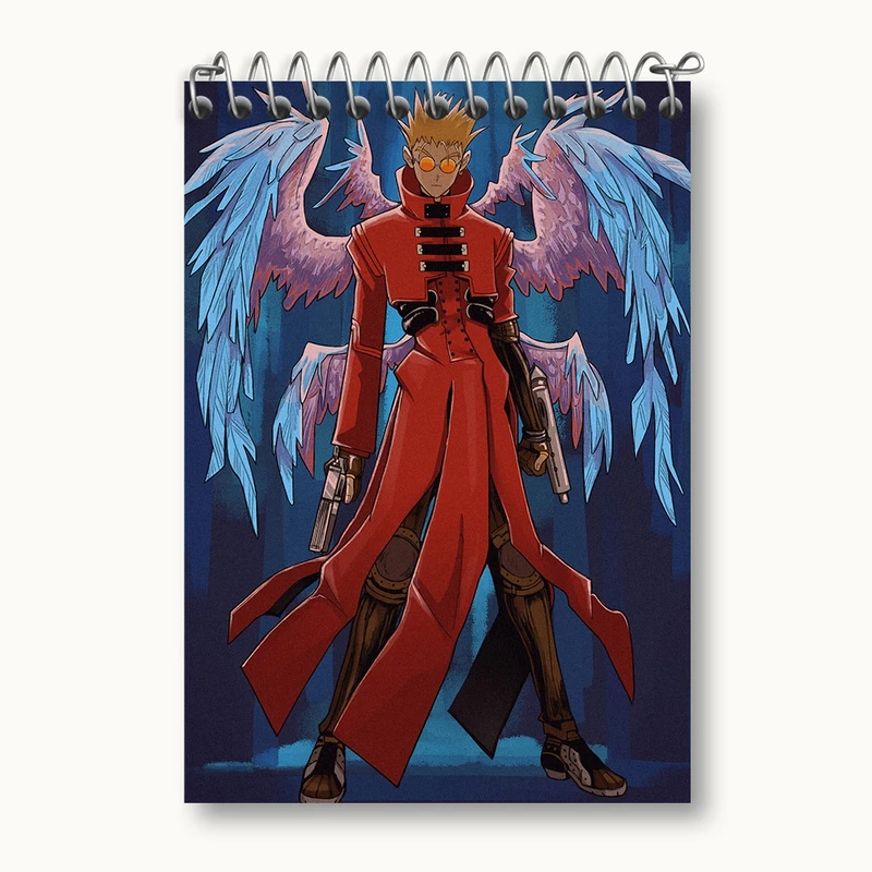 دفتر یادداشت 50 برگ خندالو مدل وش انیمه تریگان (Trigun) کد 36238