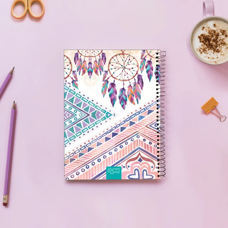 دفتر 100 برگ پیام طرح DreamCatcher کد 100100