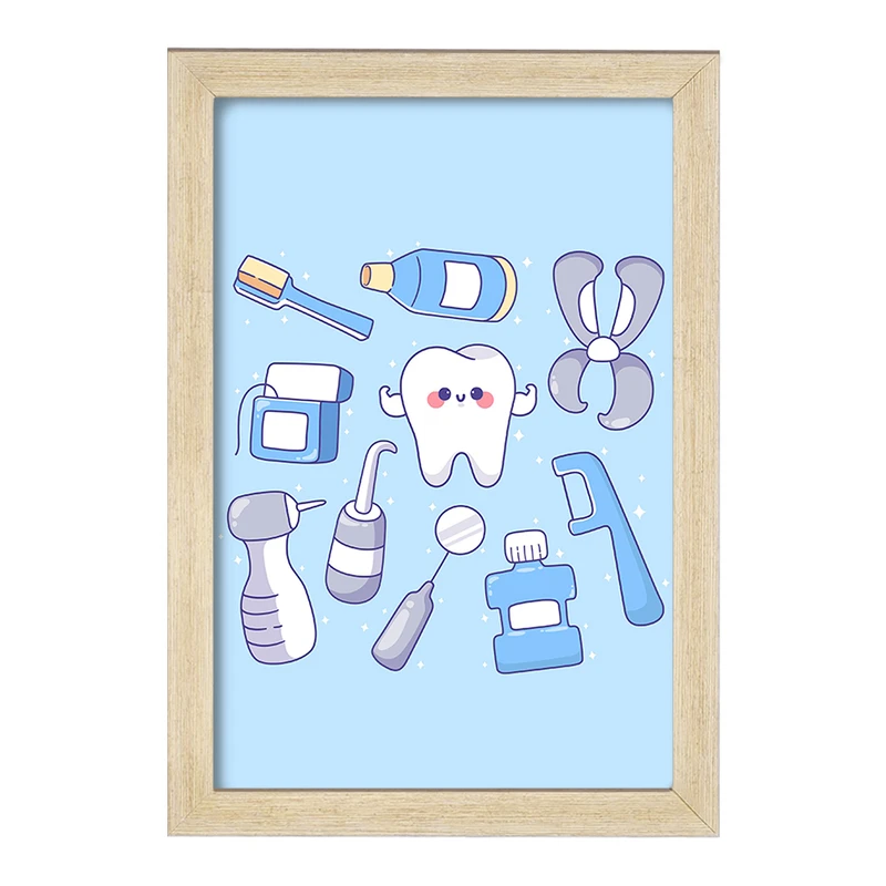 تابلو خندالو مدل دندان و دندان پزشکی کودکانه کد 36740