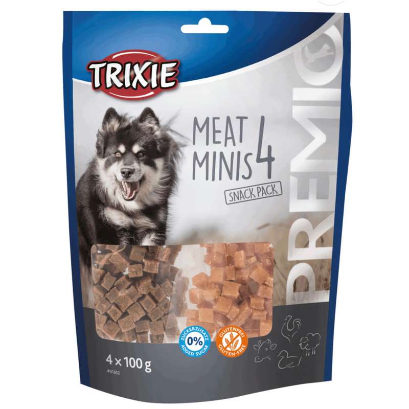 غذای تشویقی سگ تریکسی مدل meat minis4 وزن 400 گرم
