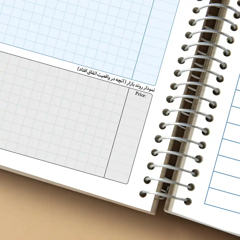دفتر ژورنال نویسی مستر راد مدل ثبت معاملات طرح تریدر کد 1929