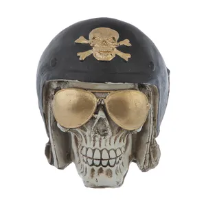 مجسمه طرح اسکلت جمجمه مدل عینکی