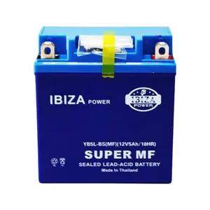 باتری موتورسیکلت ایبیزا مدل 12 ولت 5 امپر بلند 