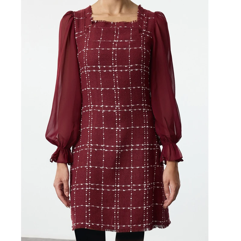 پیراهن یقه خشتی زنانه ترندیول مدل 833543891