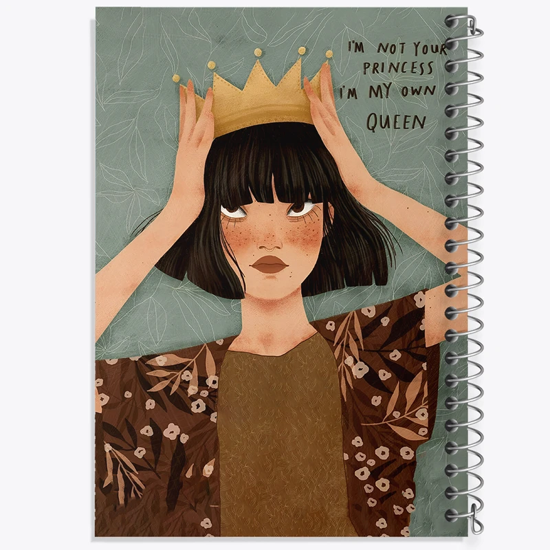 دفتر شطرنجی 50 برگ خندالو طرح دخترانه کد N3003