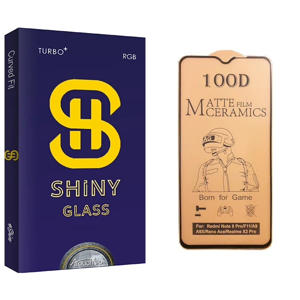 محافظ صفحه نمایش سرامیکی آتوچبو مدل Shiny Glass مناسب برای گوشی موبایل شیائومی Redmi Note 8 Pro