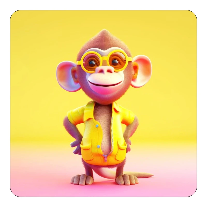 مگنت کاکتی طرح حیوانات کارتونی مدل mp28449