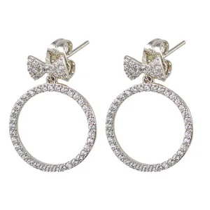 گوشواره زنانه ژوپینگ مدل پاپیون کد AAC874