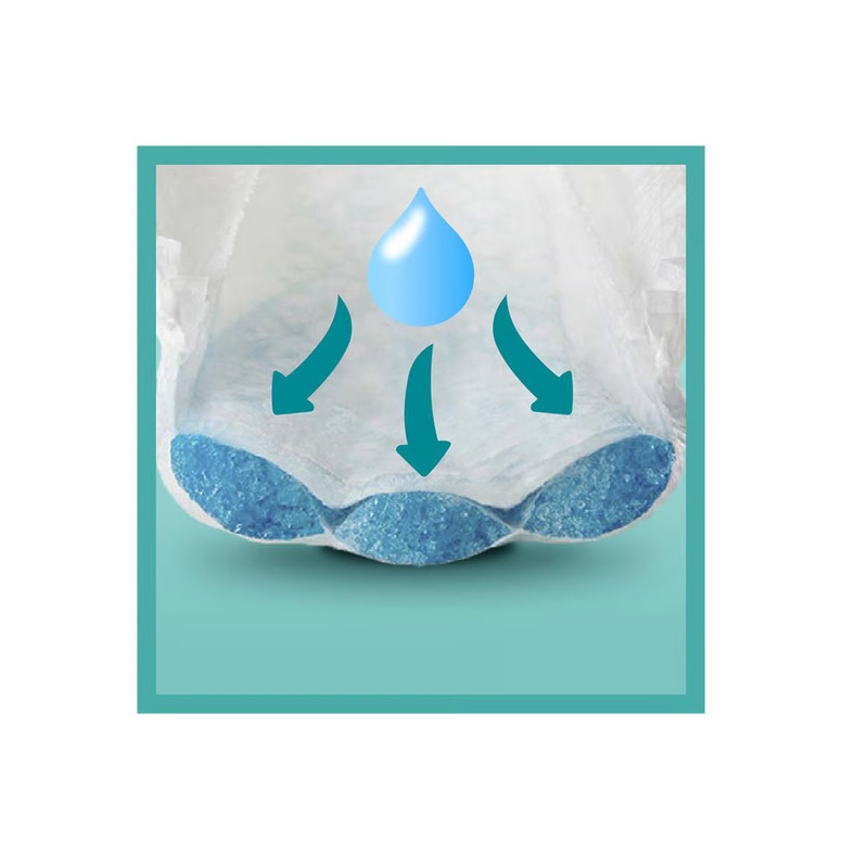پوشک کودک پمپرز مدل baby dry سایز 7 بسته 31 عددی