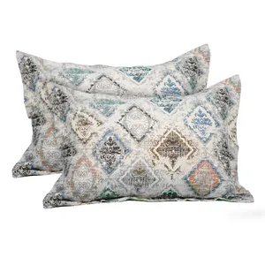 رو بالشی مدل پاکتی طرح داماس لوزی 2 عددی