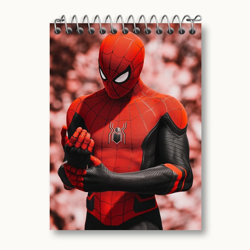 دفتر یادداشت 50 برگ خندالو مدل مرد عنکبوتی مارول Marvel کد 19379
