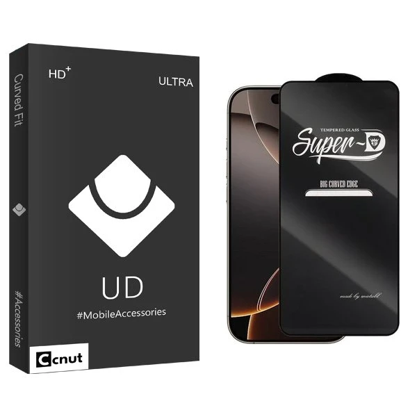 محافظ صفحه نمایش کوکونات مدل UDB SuperD مناسب برای گوشی موبایل اپل iPhone 16 Pro Max