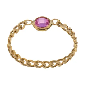 انگشتر طلا 18 عیار زنانه میو گلد مدل GD1104-52