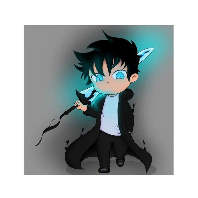 استیکر لپ تاپ و موبایل مدل انیمه طرح سولو لولینگ سونگ جین وو solo leveling sung jin woo کد 534