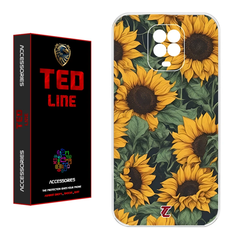 کاور تدلاین طرح گل آفتاب گردان کد 1145 مناسب برای گوشی موبایل شیائومی Redmi Note 9S / Note 9 Pro