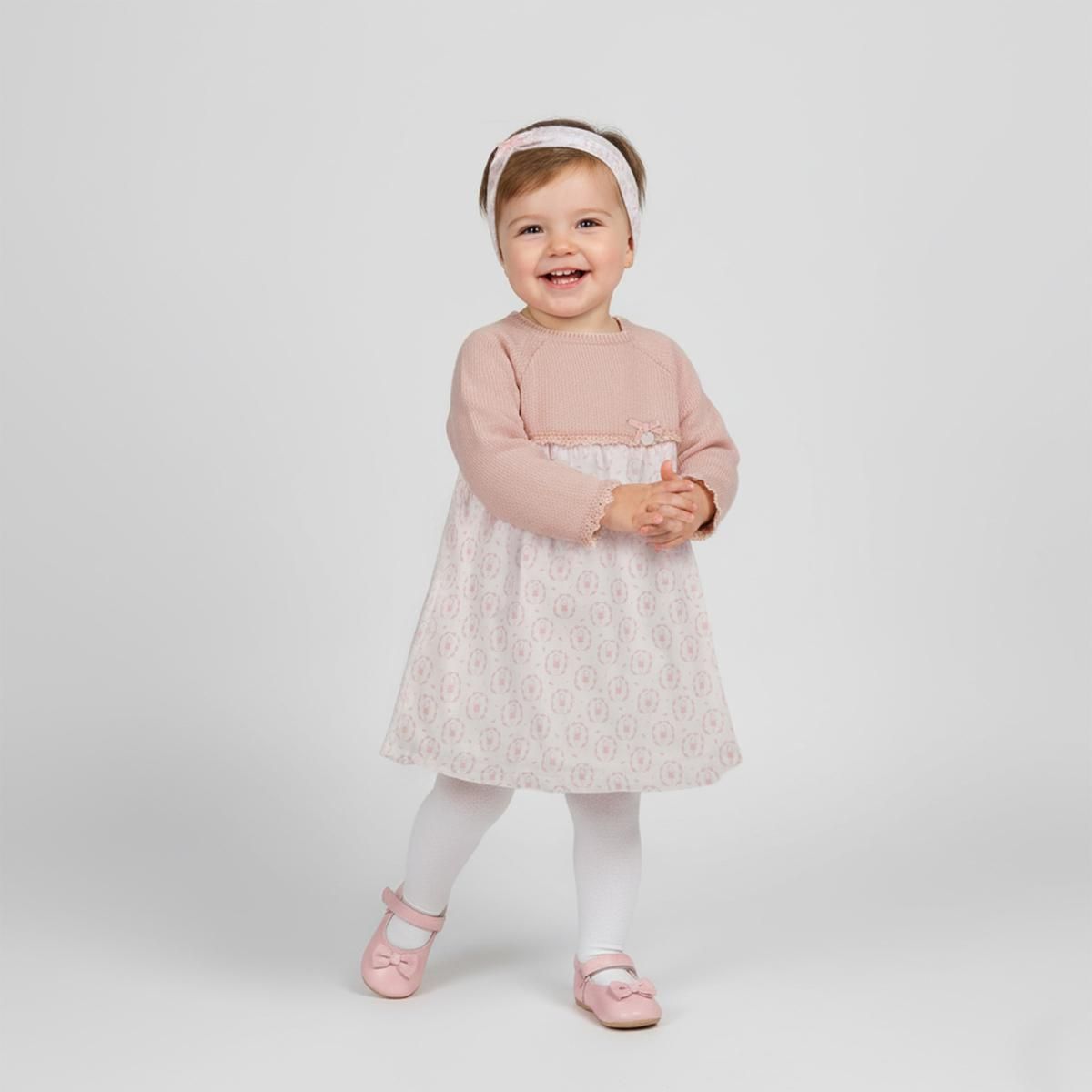 ست پیراهن و هدبند نوزادی ایندیگو مدل 140323636 - - 1