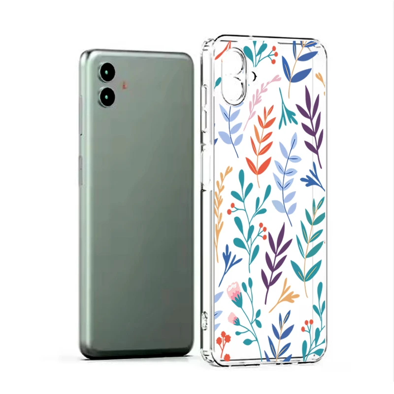 کاور طرح Tiny Leaves مناسب برای گوشی موبایل سامسونگ Galaxy A06