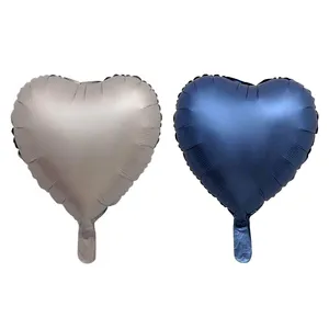 بادکنک فویلی طرح قلبی مدل chrome کد sv001 مجموعه دو عددی