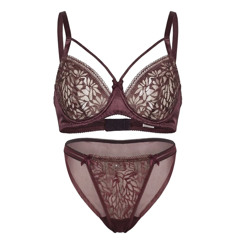 ست شورت و سوتین زنانه لوندر مدل دانتل هارنس دار کد F2-041