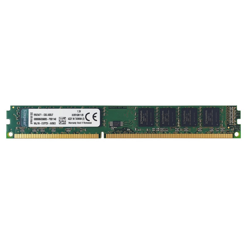  رم دسکتاپ DDR3 تک کاناله 1600 مگاهرتز CL11 کینگستون مدل KVR1600D3N9/8G ظرفیت 8 گیگابایت