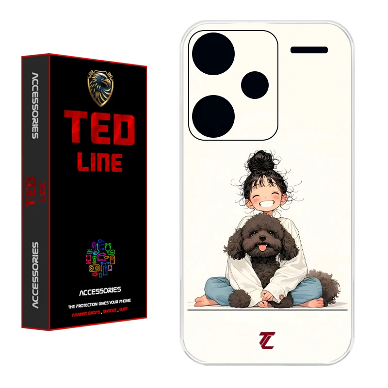 کاور تدلاین طرح سگ کد 1199 مناسب برای گوشی موبایل شیائومی Redmi Note 13 Pro Plus