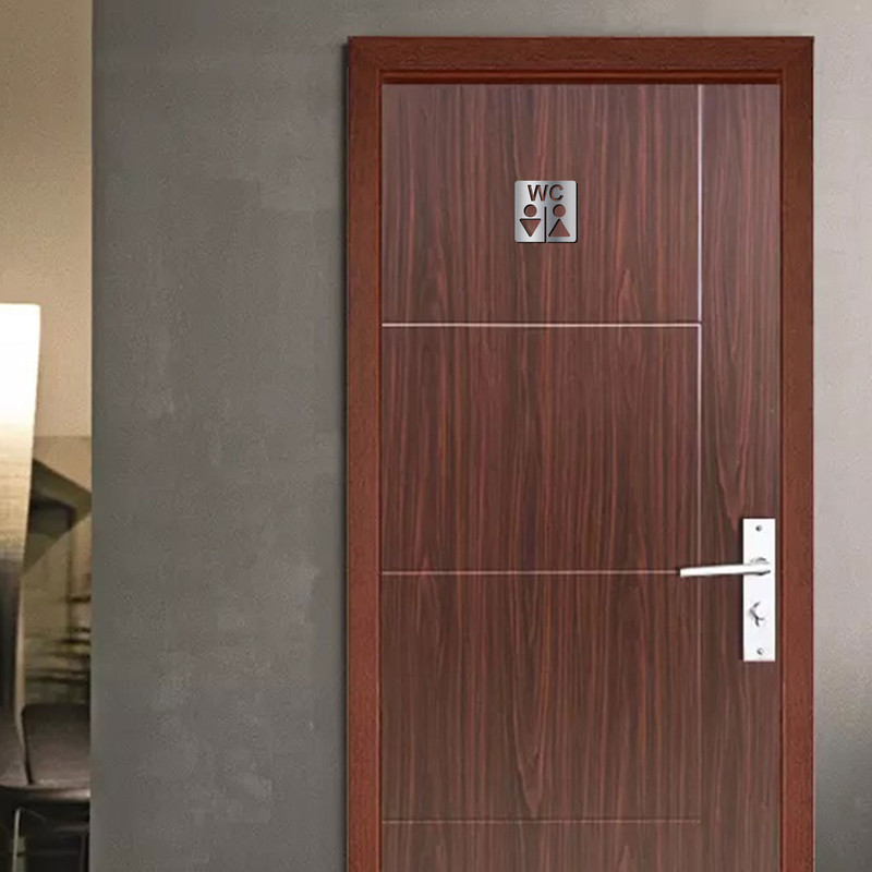 تابلو نشانگر آژنگ طرح سرویس بهداشتی مردانه و زنانه کد I-CL-W063