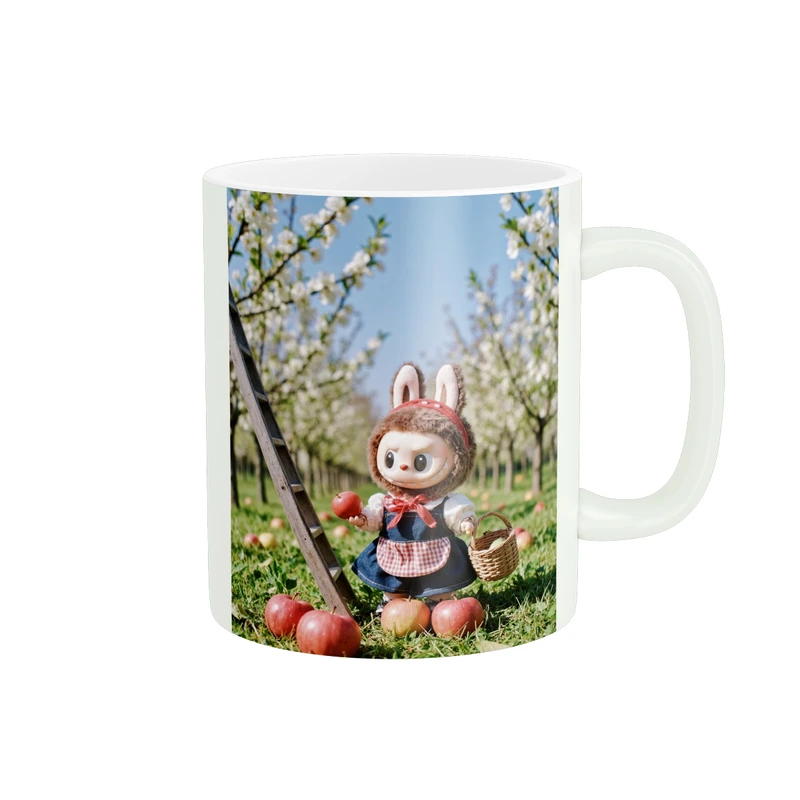 ماگ پاد آفرین طرح عروسک لبوبو labubu کد 1306