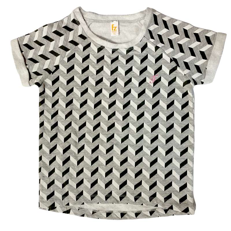 تی شرت آستین کوتاه دخترانه مدل 5526 تو کرکی