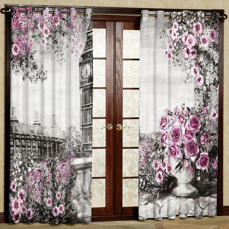 پرده مدل مخمل پانچی کد 1332T2 سایز 200x140 سانتی متر