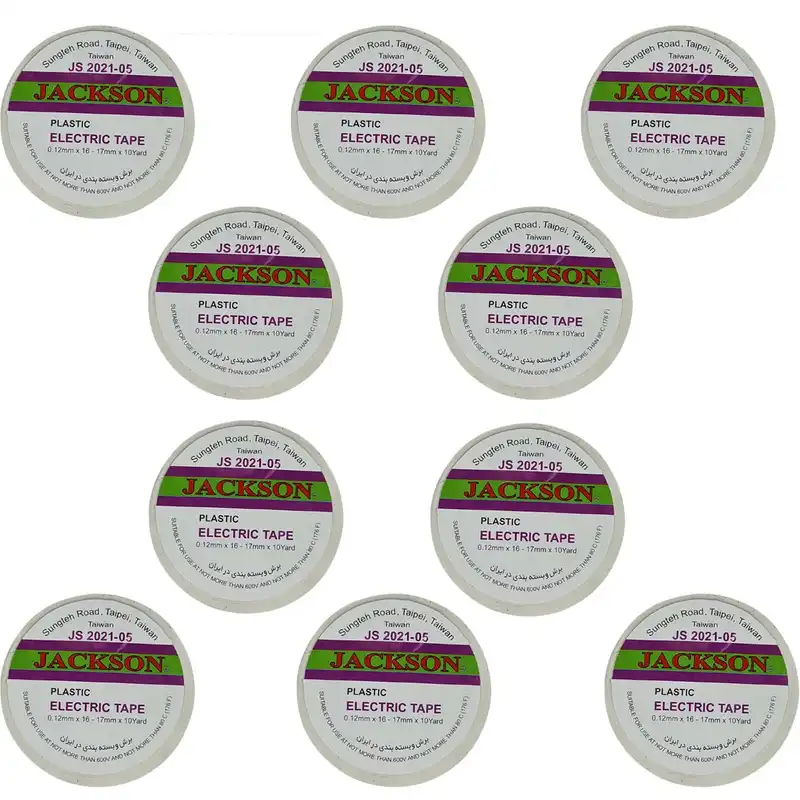 چسب برق جکسون مدل JS-2021 بسته 10 عددی