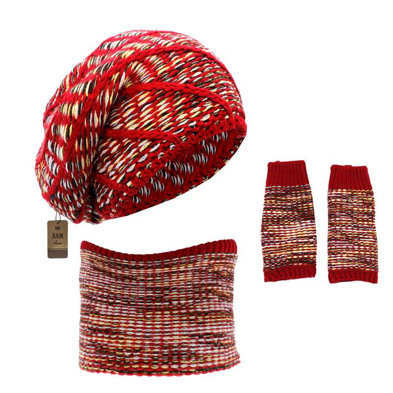 ست کلاه و شال گردن و ساق دست سام مدل S-228