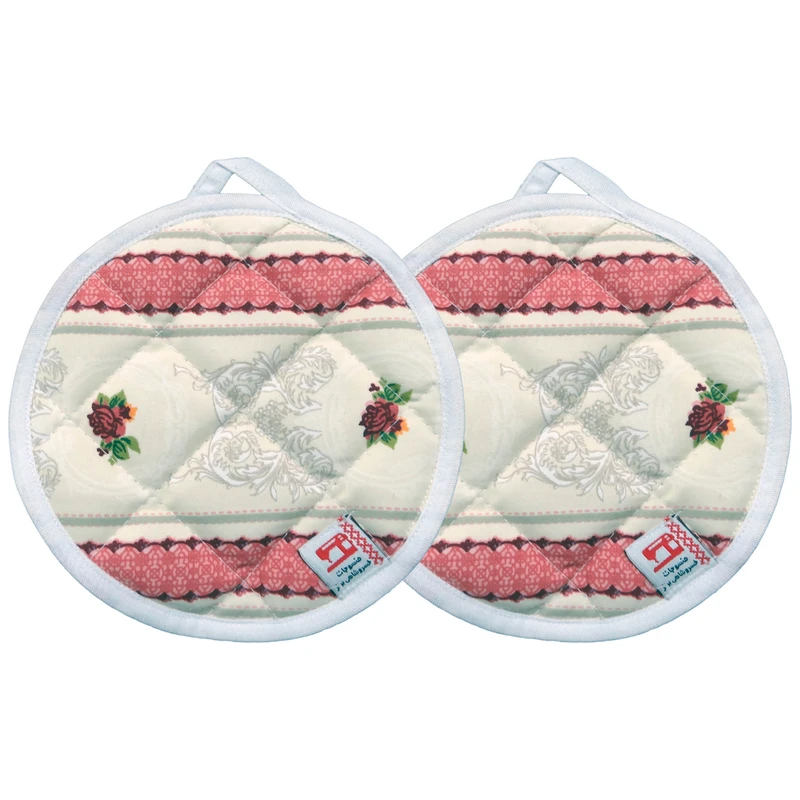 دستگیره منسوجات خسروشاهی برتر مدل  گرد کد DGM203 بسته 2 عددی