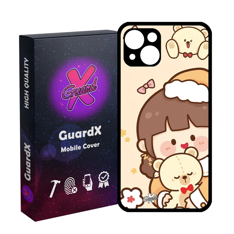کاور گارد ایکس طرح Girl مدل Glass10524 مناسب برای گوشی موبایل اپل iPhone 13
