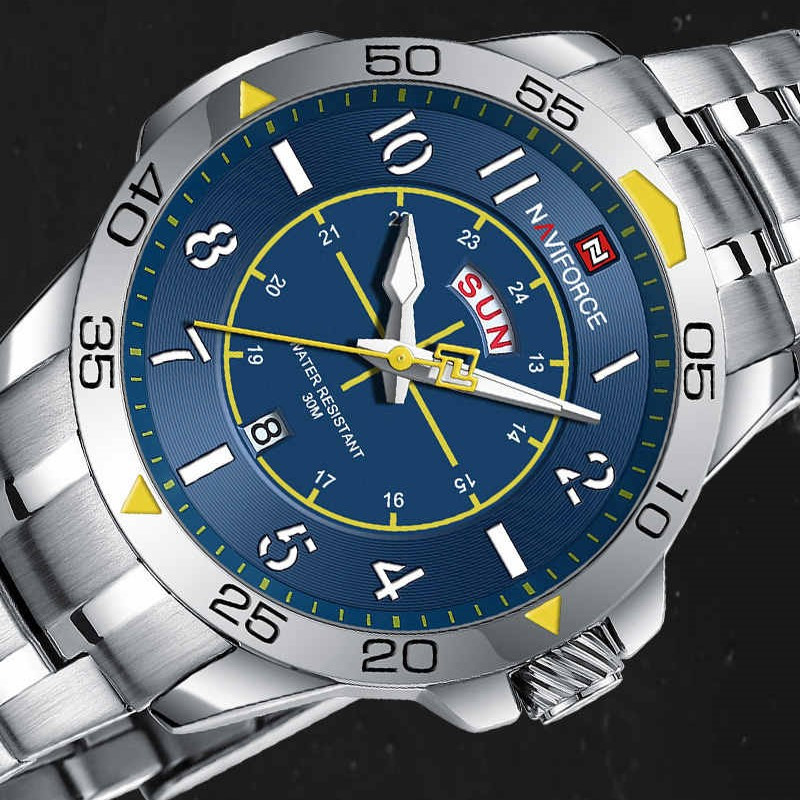 ساعت مچی عقربه‌ای مردانه نیوی فورس مدل NF9204SBE