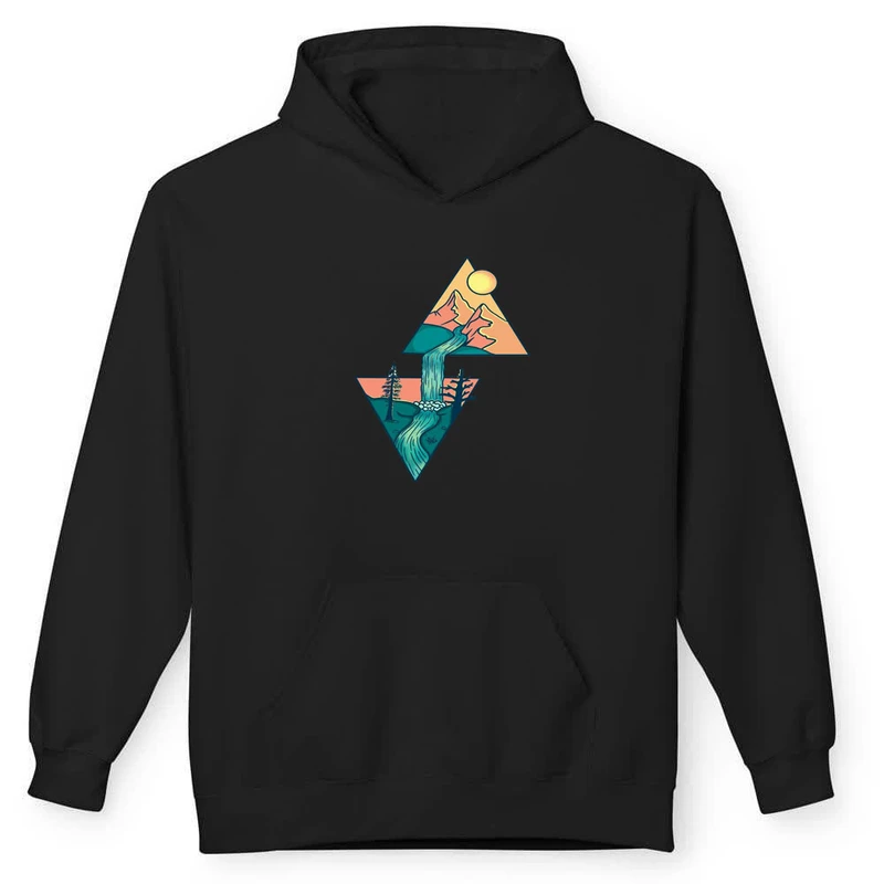 هودی مردانه پاد آفرین مدل اسپرت طرح طبیعت کد 0478