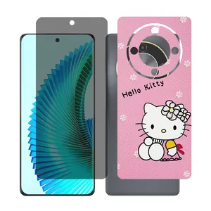Glass together model privacy screen protector suitable for Honor X9b mobile phone with back cover sticker