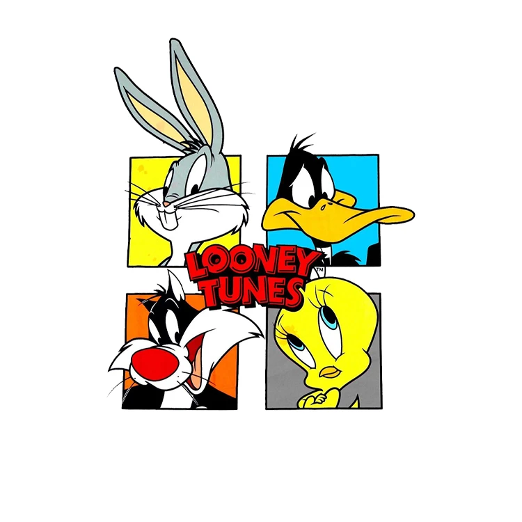 استیکر پارچه و لباس پاد آفرین مدل لونی تونز کد 495