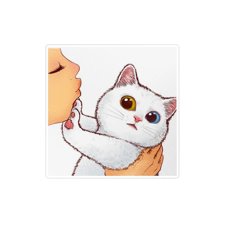  استیکر لپ تاپ ماسا دیزاین طرح گربه مدل STK1287