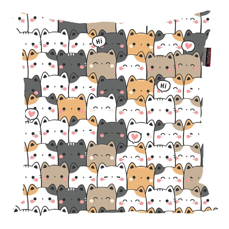 کوسن پاد آفرین مدل فانتزی طرح گربه کیوت کد p302