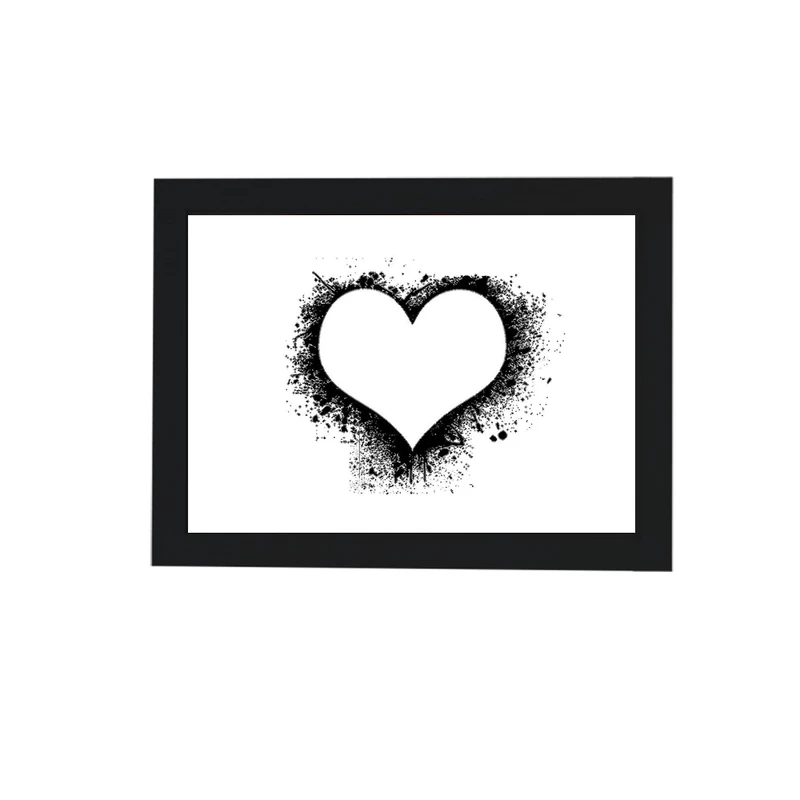 تابلو گالری چهره پرداز رخ مدل قلب طرح عاشقانه دکوری کد Alphabet_10027