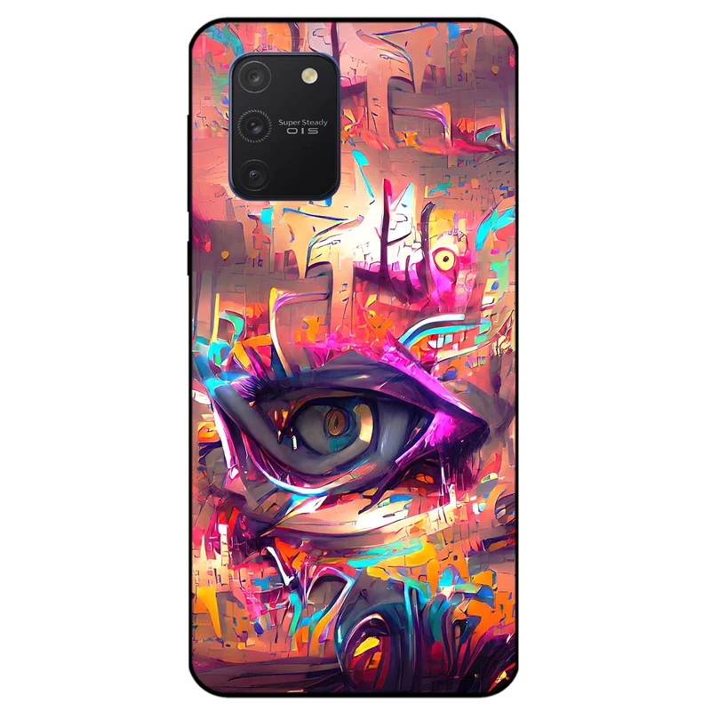 کاور مگافون طرح چشم مدل 2823 مناسب برای گوشی موبایل سامسونگ Galaxy S10 Lite         