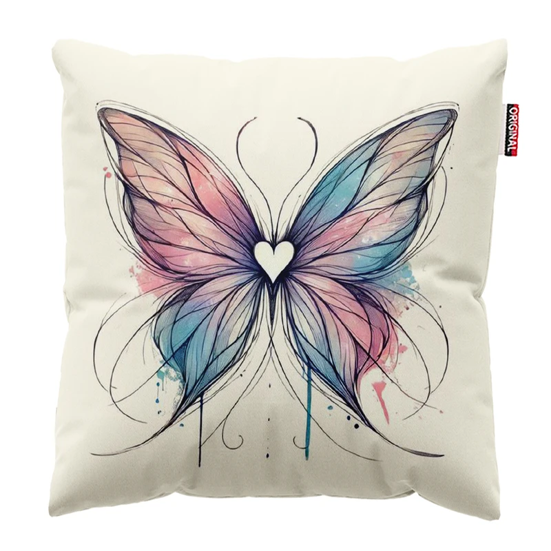 کوسن پاد آفرین مدل پروانه زیبای خاص کد 391 سایز 30*30 سانتی متر