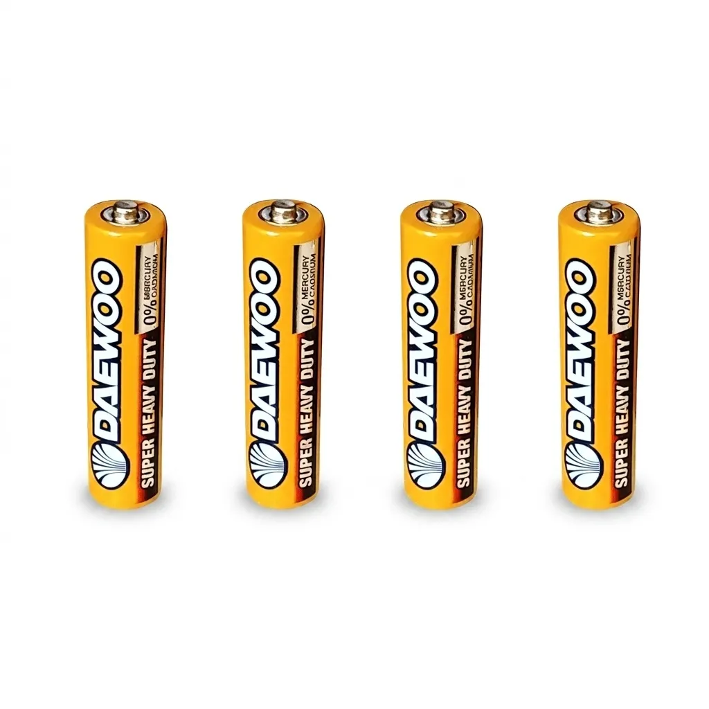 باتری نیم قلمی دوو مدل Super Heavy Duty بسته 4 عددی