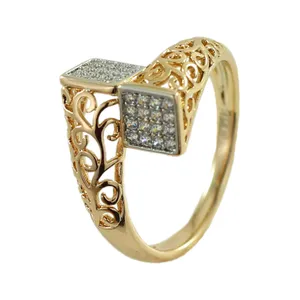 انگشتر زنانه ژوپینگ مدل گیسو کد R110