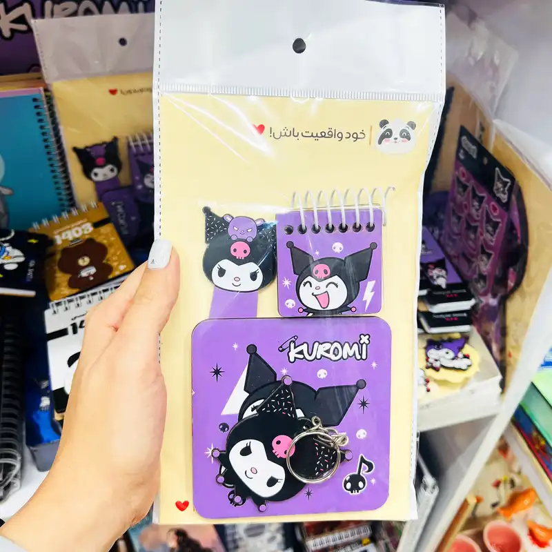 بسته لوازم تحریر مدل کرومی مجموعه 4 عددی