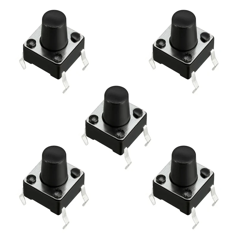 میکرو سوئیچ مدل Vertical-6×6×8-4P بسته 5 عددی