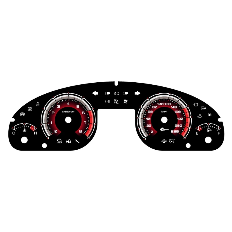 صفحه کیلومتر خودرو گاندو کد 02 مناسب برای سمند