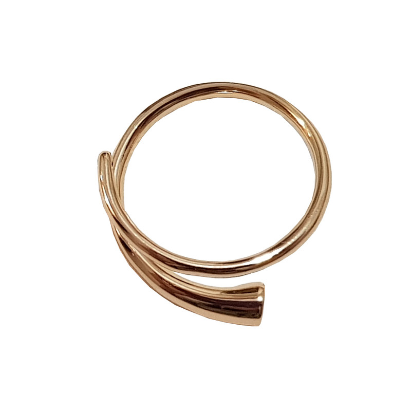 انگشتر زنانه ژوپینگ مدل پیچی تک نگین 441